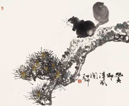 沈威峰 2004年作 细闻幽香 镜心